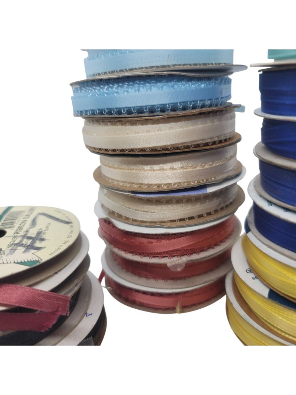 Picot Edge Ribbons 20 Spools Polyester Assorted Colors Craft Supplies Lot O - Picture 3 of 6
